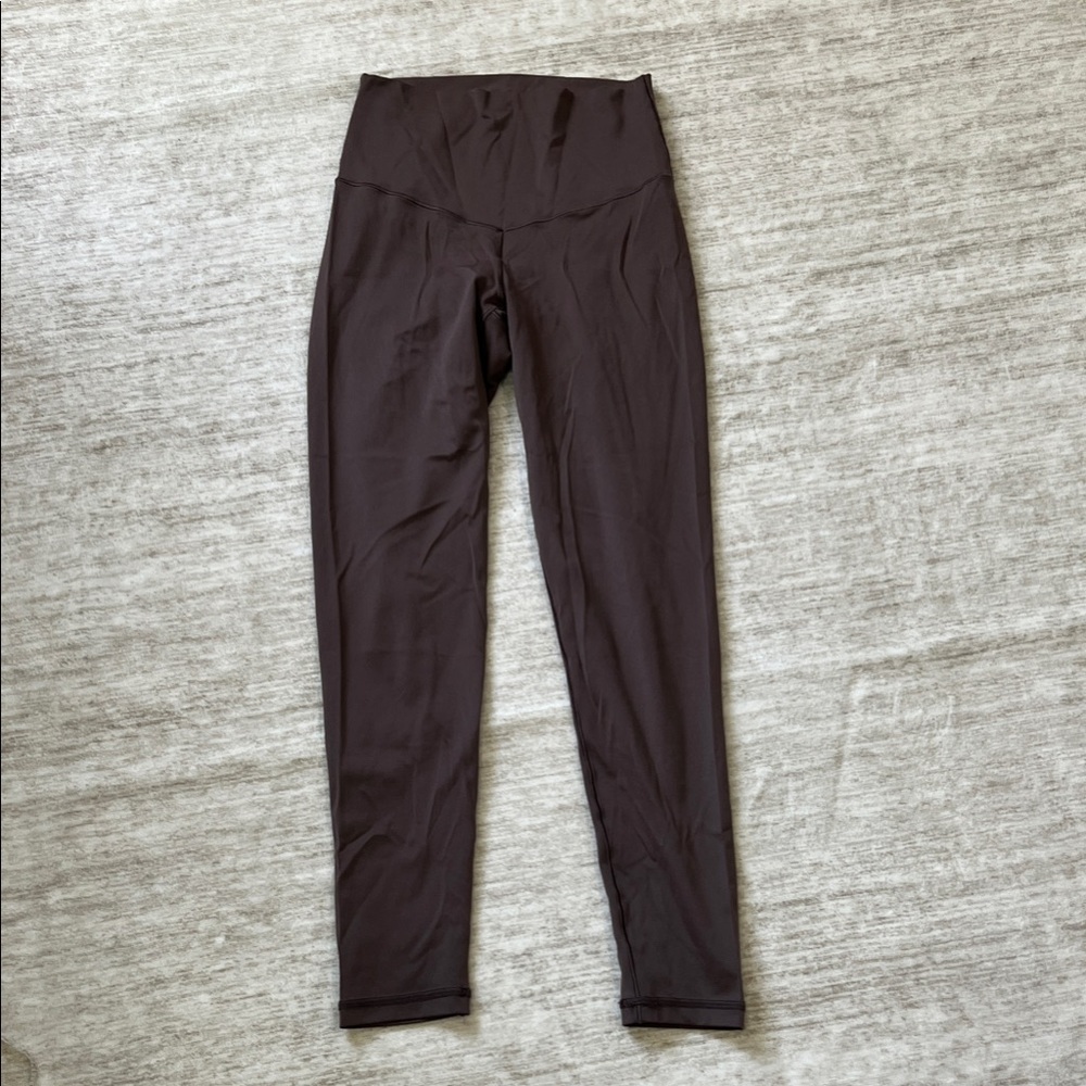 Women's High-Waisted Brown Leggings